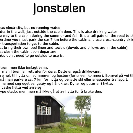 Nyaraló Jonstolen By Norgesbooking - At 1020 Masl *